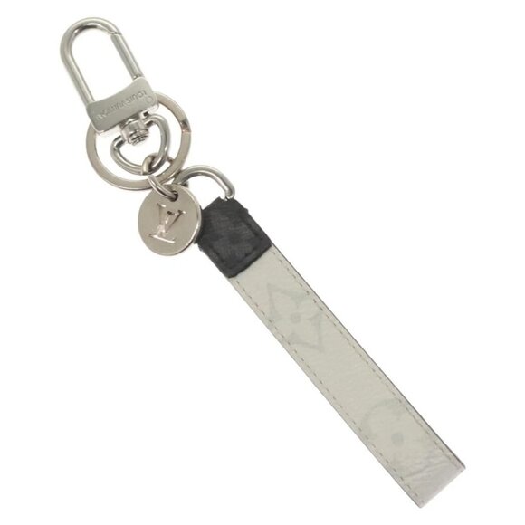 LOUIS VUITTON Eclipse Porte Cles Dragonne Key Holder White - Picture 1 of 5